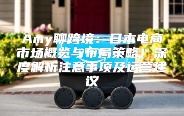Amy聊跨境：日本电商市场概览与布局策略！深度解析注意事项及运营建议