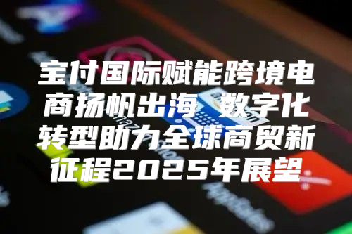 宝付国际赋能跨境电商扬帆出海 数字化转型助力全球商贸新征程2025年展望