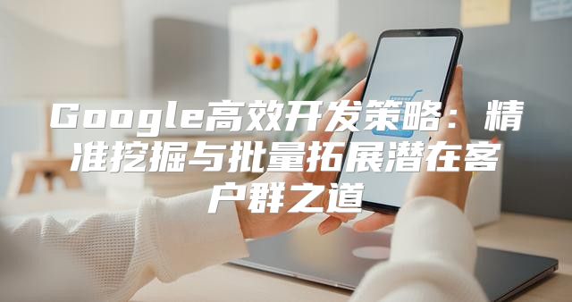 Google高效开发策略：精准挖掘与批量拓展潜在客户群之道