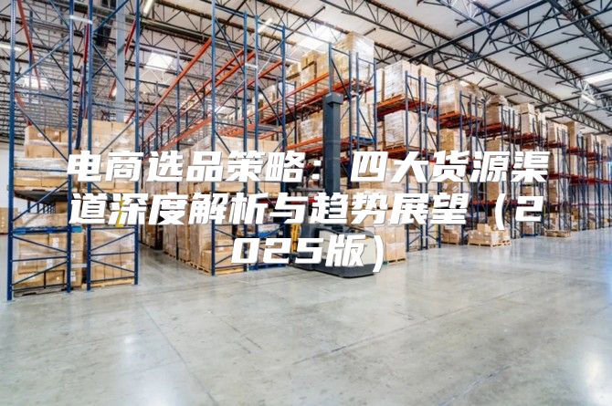 电商选品策略：四大货源渠道深度解析与趋势展望2025版