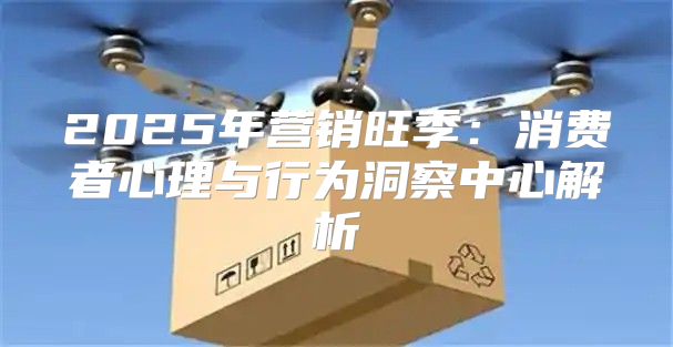 2025年营销旺季：消费者心理与行为洞察中心解析