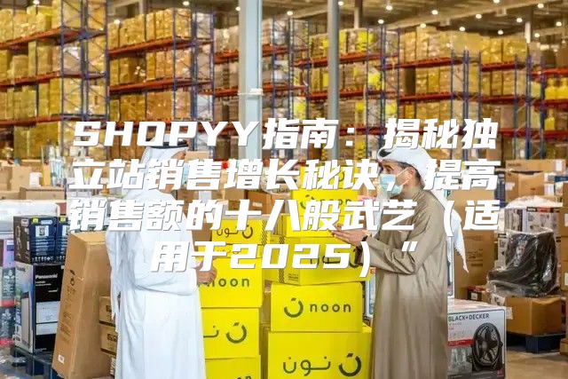 SHOPYY指南：揭秘独立站销售增长秘诀，提高销售额的十八般武艺适用于2025”