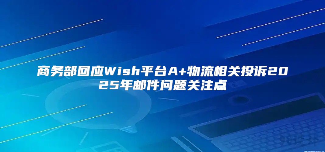 商务部回应Wish平台A+物流相关投诉2025年邮件问题关注点