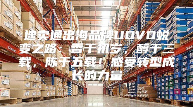 速卖通出海品牌UOVO蜕变之路：香于初岁，醇于三载，陈于五载！感受转型成长的力量