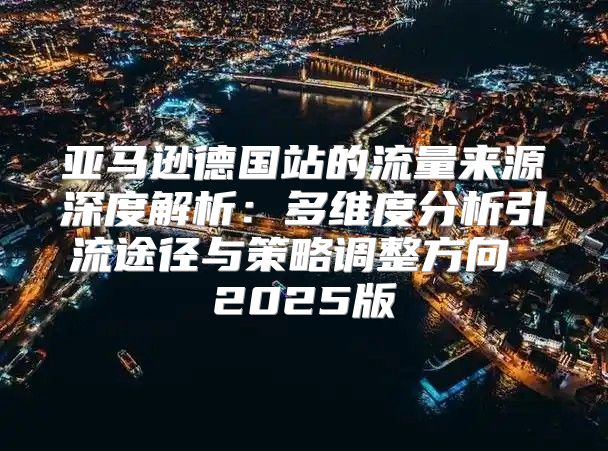 亚马逊德国站的流量来源深度解析：多维度分析引流途径与策略调整方向 2025版