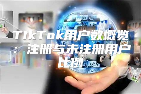 TikTok用户数概览：注册与未注册用户比例