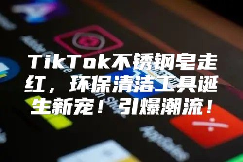 TikTok不锈钢皂走红，环保清洁工具诞生新宠！引爆潮流！