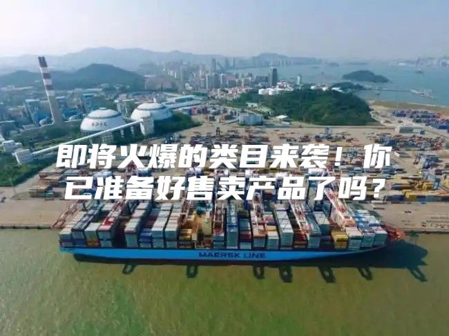 即将火爆的类目来袭！你已准备好售卖产品了吗？
