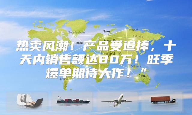 热卖风潮！产品受追捧，十天内销售额达80万！旺季爆单期待大作！”