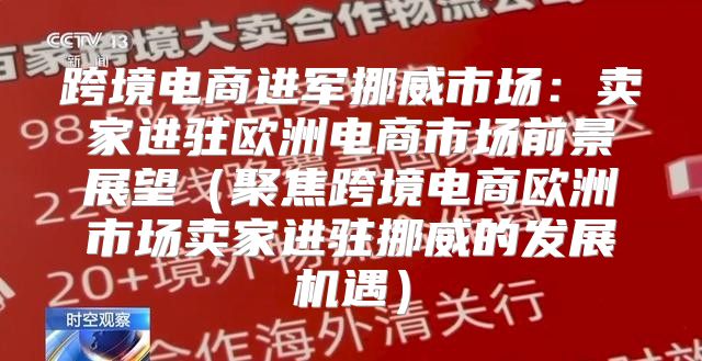 跨境电商进军挪威市场：卖家进驻欧洲电商市场前景展望聚焦跨境电商欧洲市场卖家进驻挪威的发展机遇