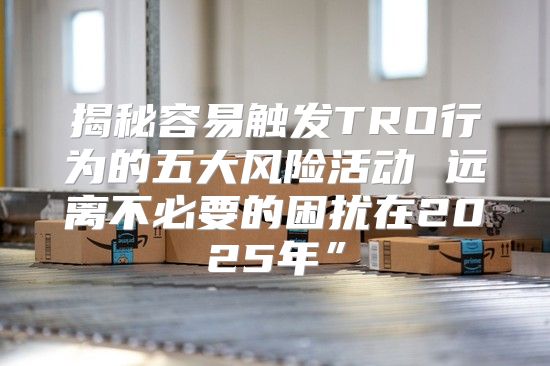 揭秘容易触发TRO行为的五大风险活动 远离不必要的困扰在2025年”
