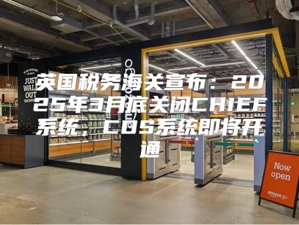 英国税务海关宣布：2025年3月底关闭CHIEF系统，CDS系统即将开通