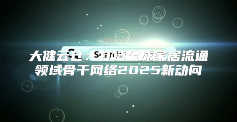 大健云仓：打造全球家居流通领域骨干网络2025新动向