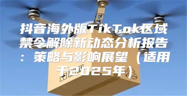 抖音海外版TikTok区域禁令解除新动态分析报告：策略与影响展望适用于2025年
