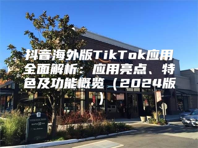 抖音海外版TikTok应用全面解析：应用亮点、特色及功能概览2025版