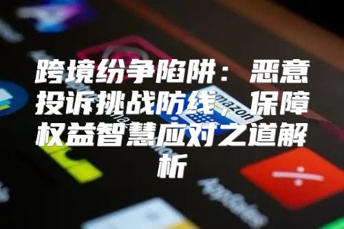 跨境纷争陷阱：恶意投诉挑战防线，保障权益智慧应对之道解析