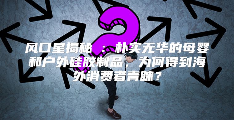 风口星揭秘⑨：朴实无华的母婴和户外硅胶制品，为何得到海外消费者青睐？