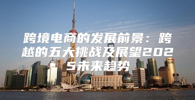 跨境电商的发展前景：跨越的五大挑战及展望2025未来趋势