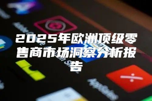 2025年欧洲顶级零售商市场洞察分析报告