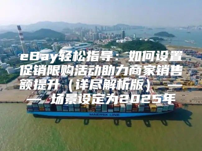 eBay轻松指导：如何设置促销限购活动助力商家销售额提升详尽解析版 —— 场景设定为2025年