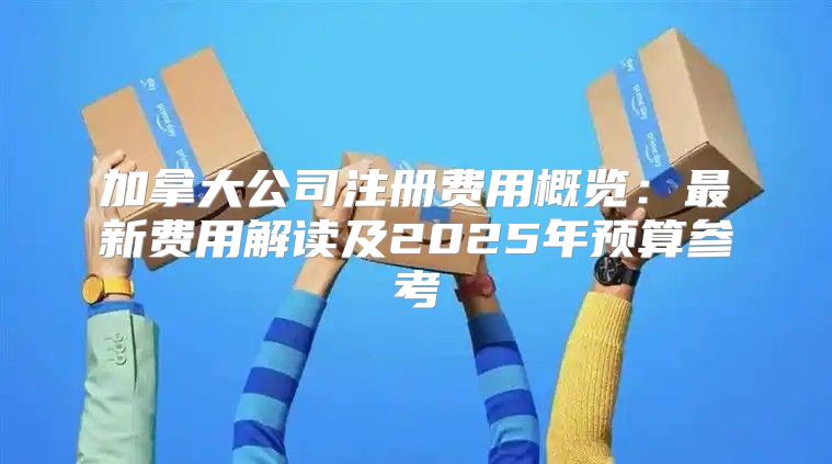 加拿大公司注册费用概览：最新费用解读及2025年预算参考