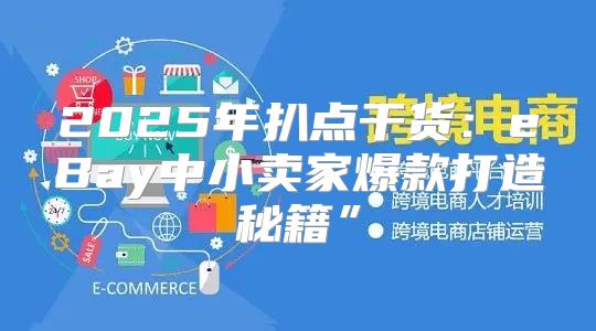 2025年扒点干货：eBay中小卖家爆款打造秘籍”
