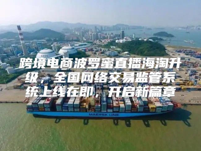 跨境电商波罗蜜直播海淘升级，全国网络交易监管系统上线在即，开启新篇章