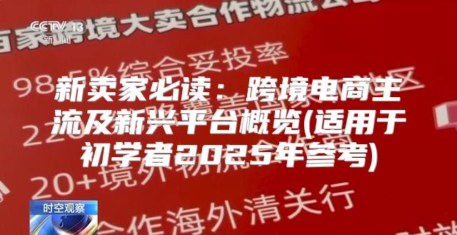 新卖家必读：跨境电商主流及新兴平台概览(适用于初学者2025年参考)
