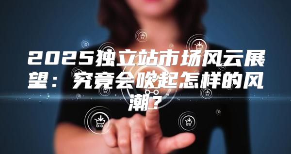 2025独立站市场风云展望：究竟会吹起怎样的风潮？
