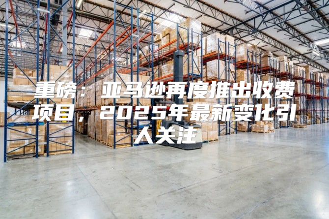 重磅：亚马逊再度推出收费项目，2025年最新变化引人关注