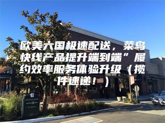 欧美六国极速配送，菜鸟快线产品提升端到端”履约效率服务体验升级揽件速递！