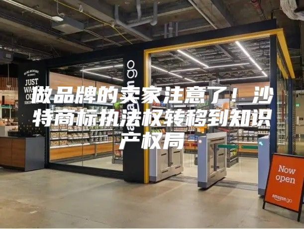 做品牌的卖家注意了！沙特商标执法权转移到知识产权局