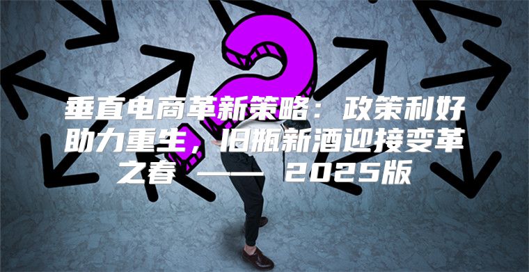 垂直电商革新策略：政策利好助力重生，旧瓶新酒迎接变革之春 —— 2025版