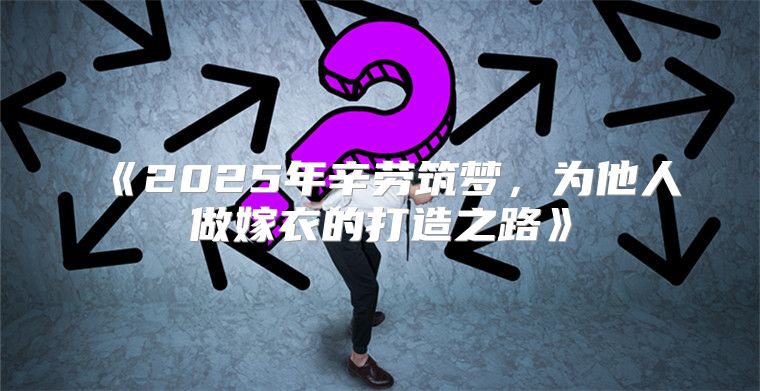 2025年辛劳筑梦，为他人做嫁衣的打造之路