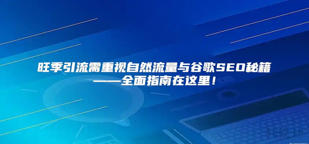 旺季引流需重视自然流量与谷歌SEO秘籍——全面指南在这里！