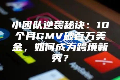 小团队逆袭秘诀：10个月GMV破百万美金，如何成为跨境新秀？