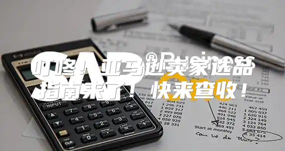 叮咚！亚马逊卖家选品指南来了！快来查收！