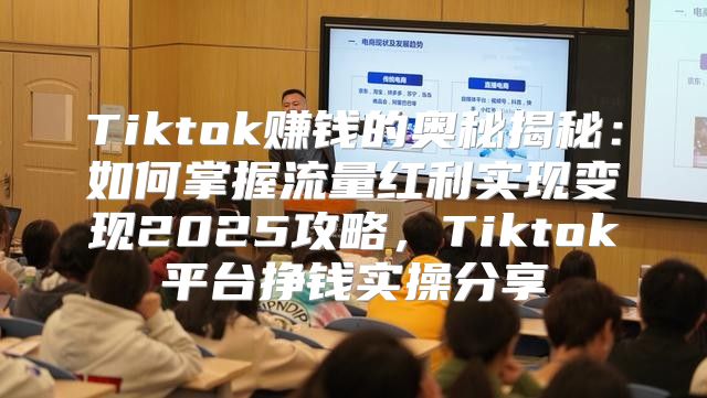 Tiktok赚钱的奥秘揭秘：如何掌握流量红利实现变现2025攻略，Tiktok平台挣钱实操分享