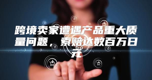 跨境卖家遭遇产品重大质量问题，索赔达数百万日元
