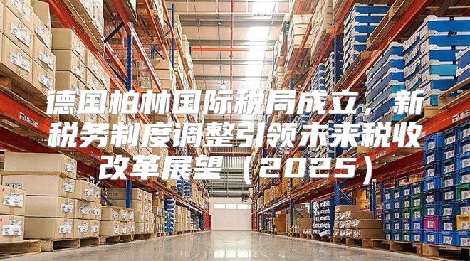 德国柏林国际税局成立，新税务制度调整引领未来税收改革展望2025