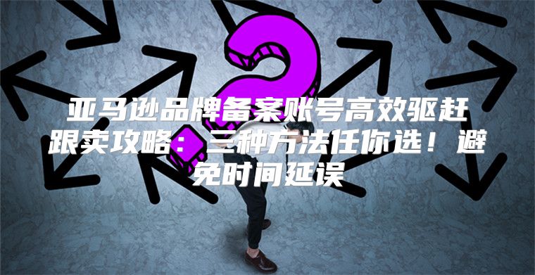 亚马逊品牌备案账号高效驱赶跟卖攻略：三种方法任你选！避免时间延误