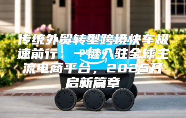 传统外贸转型跨境快车极速前行：一键入驻全球主流电商平台，2025开启新篇章