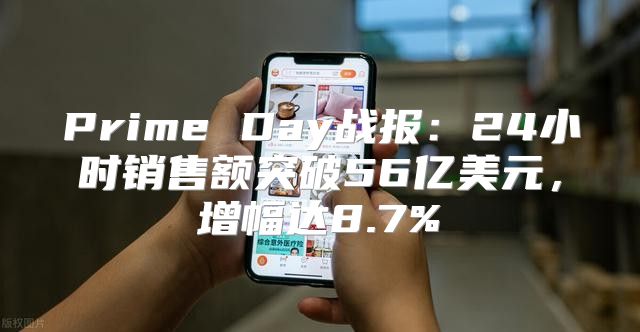 Prime Day战报：24小时销售额突破56亿美元，增幅达8.7%