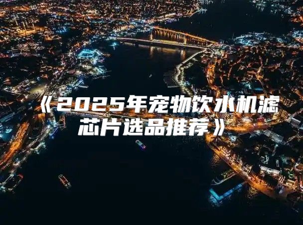 2025年宠物饮水机滤芯片选品推荐