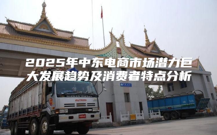 2025年中东电商市场潜力巨大发展趋势及消费者特点分析