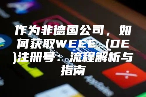 作为非德国公司，如何获取WEEE (DE)注册号：流程解析与指南