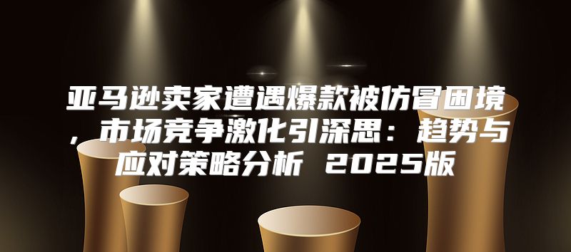 亚马逊卖家遭遇爆款被仿冒困境，市场竞争激化引深思：趋势与应对策略分析 2025版