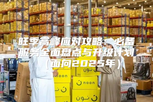 旺季高峰应对攻略：必备服务全面盘点与升级计划面向2025年