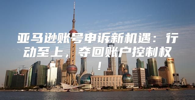 亚马逊账号申诉新机遇：行动至上，夺回账户控制权！