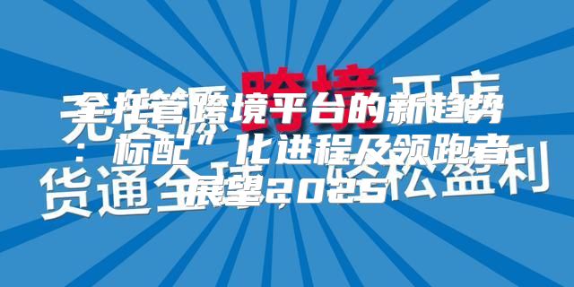 全托管跨境平台的新趋势：标配”化进程及领跑者展望2025